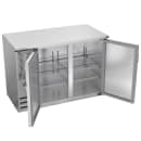 Beverage-Air BBN48HC-S 48" Bar Refrigerator - 2 Swinging Solid Doors, Stainless, 115v thumbnail 2