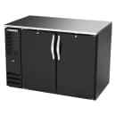 Beverage-Air BB48HC-F-B 48" Bar Refrigerator - 2 Swinging Solid Doors, Black, 115v thumbnail 3