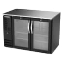 Beverage-Air BB48HC-G-B 48" Bar Refrigerator - 2 Swinging Glass Doors, Black, 115v thumbnail 3