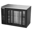 Beverage-Air BB48HC-GS-B 48" Bar Refrigerator - 2 Sliding Glass Doors, Black, 115v thumbnail 4
