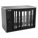 Beverage-Air BBN48HC-F-GS-PT-B 48" Pass Thru Bar Refrigerator - 4 Sliding Glass Doors, Black, 115v thumbnail 2