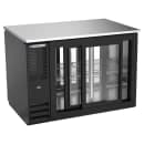 Beverage-Air BB48HC-GS-PT-B 48" Pass Thru Bar Refrigerator - 4 Sliding Glass Doors, Black, 115v thumbnail 2