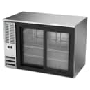 Beverage-Air BB48HC-GS-S 48" Bar Refrigerator - 2 Sliding Glass Doors, Stainless, 115v thumbnail 3