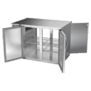 Beverage-Air BB48HC-PT-S 48" Pass Thru Bar Refrigerator - 4 Swinging Solid Doors, Stainless, 115v thumbnail 4