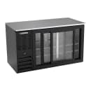 Beverage-Air BB58HC-F-GS-B 59" Bar Refrigerator - 2 Sliding Glass Doors, Black, 115v thumbnail 2