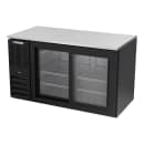 Beverage-Air BB58HC-F-GS-B 59" Bar Refrigerator - 2 Sliding Glass Doors, Black, 115v thumbnail 3