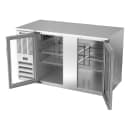 Beverage-Air BB58HC-G-S 59" Bar Refrigerator - 2 Swinging Glass Doors, Stainless, 115v thumbnail 4