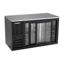 Beverage-Air BB58HC-GS-B 59" Bar Refrigerator - 2 Sliding Glass Doors, Black, 115v thumbnail 2