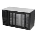Beverage-Air BB58HC-GS-B 59" Bar Refrigerator - 2 Sliding Glass Doors, Black, 115v thumbnail 4