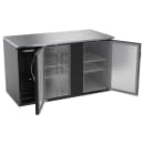 Beverage-Air BB58HC-F-B 58" Bar Refrigerator - 2 Swinging Solid Doors, Black, 115v thumbnail 2