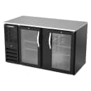 Beverage-Air BB58HC-FG-B 58" Bar Refrigerator - 2 Swinging Glass Doors, Black, 115v thumbnail 3
