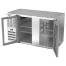 Beverage-Air BB58HC-FG-S 58" Bar Refrigerator - 2 Swinging Glass Doors, Stainless, 115v thumbnail 4