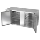 Beverage-Air BB68HC-S 68" Bar Refrigerator - 2 Swinging Solid Doors, Stainless, 115v thumbnail 4