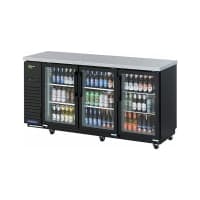Beverage-Air BB72HC-FG-B 72" Bar Refrigerator - 3 Swinging Glass Doors, Black, 115v thumbnail 6