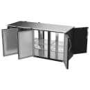 Beverage-Air BBN72HC-F-PT-B 72" Bar Refrigerator - 6 Swinging Solid Doors, Black, 115v thumbnail 4