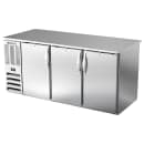 Beverage-Air BB72HC-F-PT-S 72" Bar Refrigerator - 6 Swinging Solid Doors, Stainless, 115v thumbnail 3