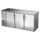 Beverage-Air BBN72HC-F-PT-S 72" Bar Refrigerator - 6 Swinging Solid Doors, Stainless, 115v thumbnail 3