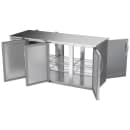 Beverage-Air BBN72HC-F-PT-S 72" Bar Refrigerator - 6 Swinging Solid Doors, Stainless, 115v thumbnail 4