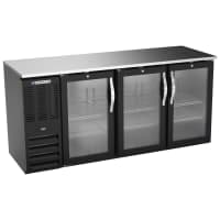 Beverage-Air BB72HC-G-B 72" Bar Refrigerator - 3 Swinging Glass Doors, Black, 115v thumbnail 7