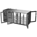 Beverage-Air BBN72HC-G-PT-B 72" Bar Refrigerator - 6 Swinging Glass Doors, Black, 115v thumbnail 4