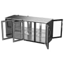 Beverage-Air BBN72HC-F-GS-PT-B 72" Bar Refrigerator - 6 Sliding Glass Doors, Black, 115v thumbnail 4