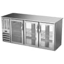 Beverage-Air BBN72HC-F-GS-PT-S 72" Bar Refrigerator - 6 Sliding Glass Doors, Stainless, 115v thumbnail 3