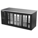 Beverage-Air BB72HC-GS-PT-B 72" Bar Refrigerator - 6 Sliding Glass Doors, Black, 115v thumbnail 4
