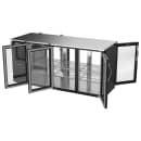 Beverage-Air BBN72HC-GS-PT-B 72" Bar Refrigerator - 6 Sliding Glass Doors, Black, 115v thumbnail 4