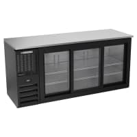 Beverage-Air BB72HC-GS-S 72" Bar Refrigerator - 3 Sliding Glass Doors, Stainless, 115v thumbnail 5