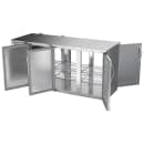 Beverage-Air BBN72HC-PT-S 72" Bar Refrigerator - 6 Swinging Solid Doors, Stainless, 115v thumbnail 4
