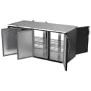 Beverage-Air BB72HC-F-PT-B 72" Pass Thru Bar Refrigerator - 6 Swinging Solid Doors, Black, 115v thumbnail 4