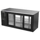 Beverage-Air BB72HC-GS-PT-B 72" Pass Thru Bar Refrigerator - 6 Sliding Glass Doors, Black, 115v thumbnail 3