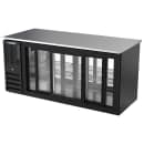 Beverage-Air BB72HC-GS-PT-B 72" Pass Thru Bar Refrigerator - 6 Sliding Glass Doors, Black, 115v thumbnail 4