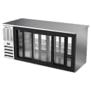Beverage-Air BB72HC-GS-PT-S 72" Pass Thru Bar Refrigerator - 6 Sliding Glass Doors, Stainless, 115v thumbnail 4