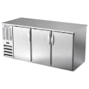 Beverage-Air BB72HC-PT-S 72" Pass Thru Bar Refrigerator - 6 Swinging Solid Doors, Stainless, 115v thumbnail 3