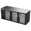Beverage-Air BB78HC-G-B 78" Bar Refrigerator - 3 Swinging Glass Doors, Black, 115v thumbnail 3