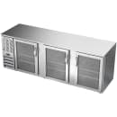Beverage-Air BB94HC-FG-S 95" Bar Refrigerator - 3 Swinging Glass Doors, Stainless, 115v thumbnail 3