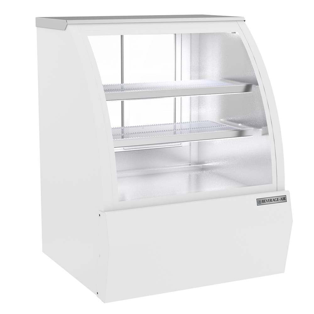 Beverage-Air CDR3HC-1-W-D 37-1/4" Full Service Dry Deli Case w/ Curved Glass - (3) Levels, 120v