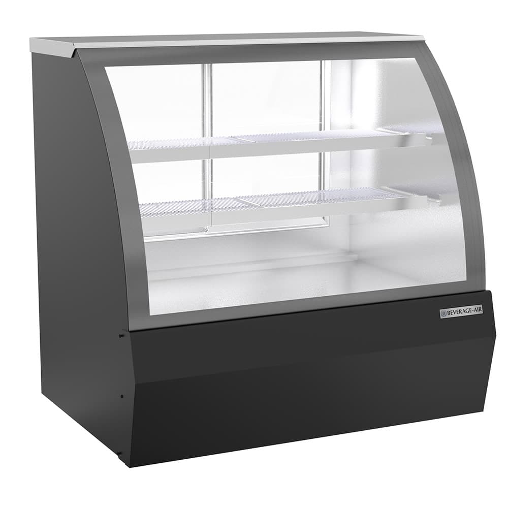 Beverage-Air CDR4HC-1-B 49-1/4" Full Service Deli Case w/ Curved Glass - (3) Levels, 120v