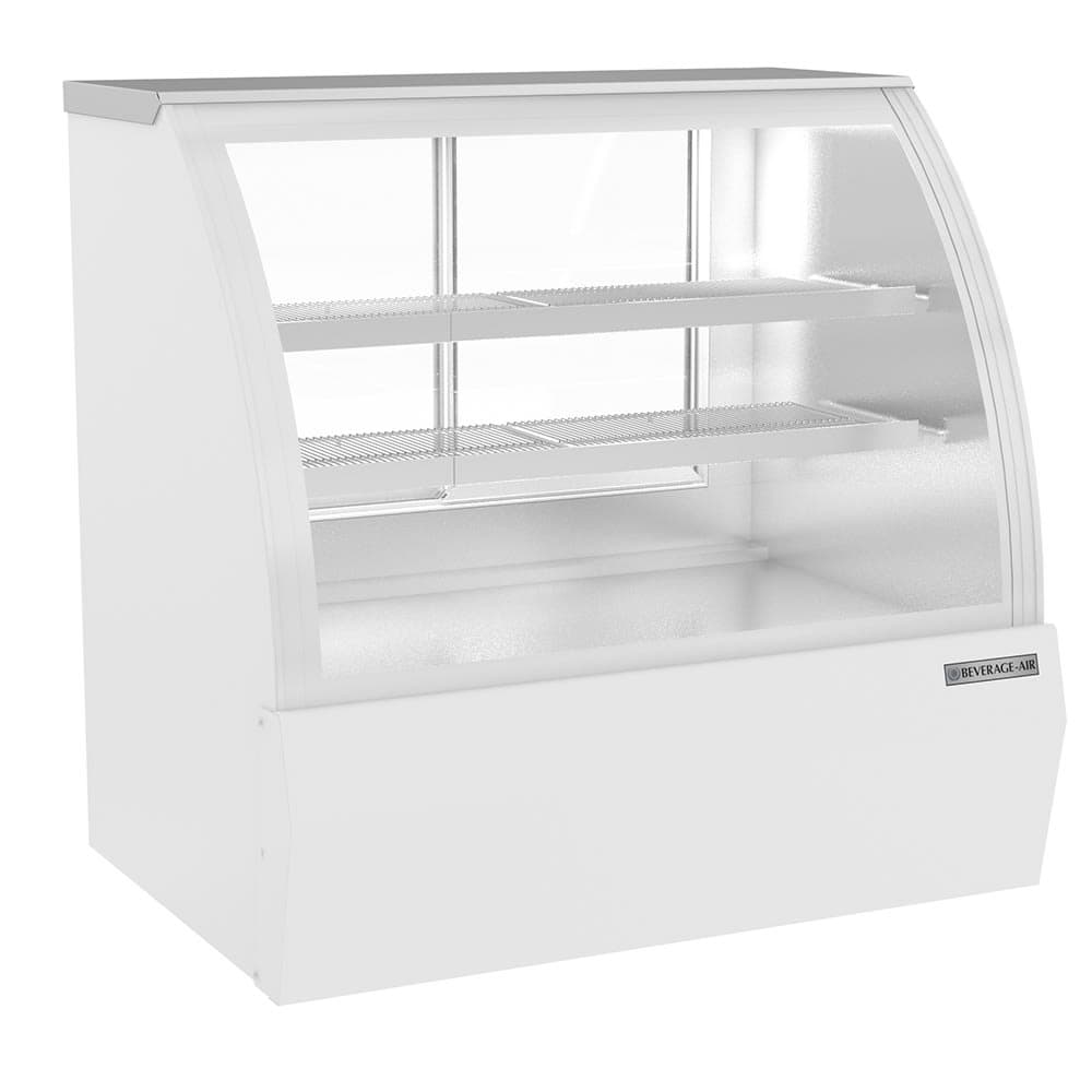 Beverage-Air CDR4HC-1-W 49-1/4" Full Service Deli Case w/ Curved Glass - (3) Levels, 120v