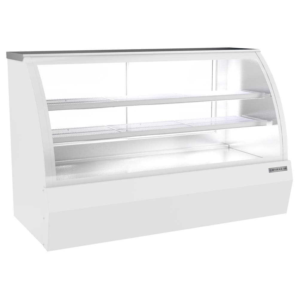 Beverage-Air CDR6HC-1-W-D 73-11/16" Full Service Dry Deli Case w/ Curved Glass - (3) Levels, 120v