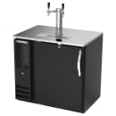 Beverage-Air DDN36HC-B 36" Kegerator Beer Dispenser w/ (1) 1/2 Keg Capacity - (1) Column, Black, 115v thumbnail 3