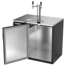 Beverage-Air DDN36HC-B 36" Kegerator Beer Dispenser w/ (1) 1/2 Keg Capacity - (1) Column, Black, 115v thumbnail 4