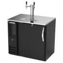 Beverage-Air DDN36HC-B 36" Kegerator Beer Dispenser w/ (1) 1/2 Keg Capacity - (1) Column, Black, 115v thumbnail 3