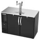 Beverage-Air DDN48HC-B 48" Kegerator Beer Dispenser w/ (2) Keg Capacity - (1) Column, Black, 115v thumbnail 3