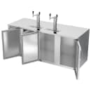 Beverage-Air DD78HC-S 79" Kegerator Beer Dispenser w/ (4) Keg Capacity - (2) Column, Stainless, 115v thumbnail 4