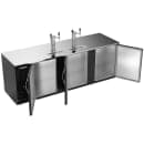 Beverage-Air DD94HC-B 94" Kegerator Beer Dispenser w/ (5) 1/2 Keg Capacity - (2) Columns, Black, 115v thumbnail 2