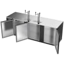 Beverage-Air DD94HC-B 94" Kegerator Beer Dispenser w/ (5) 1/2 Keg Capacity - (2) Columns, Black, 115v thumbnail 4