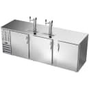 Beverage-Air DD94HC-S 94" Kegerator Beer Dispenser w/ (5) 1/2 Keg Capacity - (2) Columns, Stainless, 115v thumbnail 3