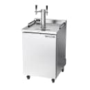 Beverage-Air DZ24HC-1-S 24" Kegerator Beer Dispenser w/ (4) 1/6 Keg Capacity - (1) Column, Stainless, 115v thumbnail 2